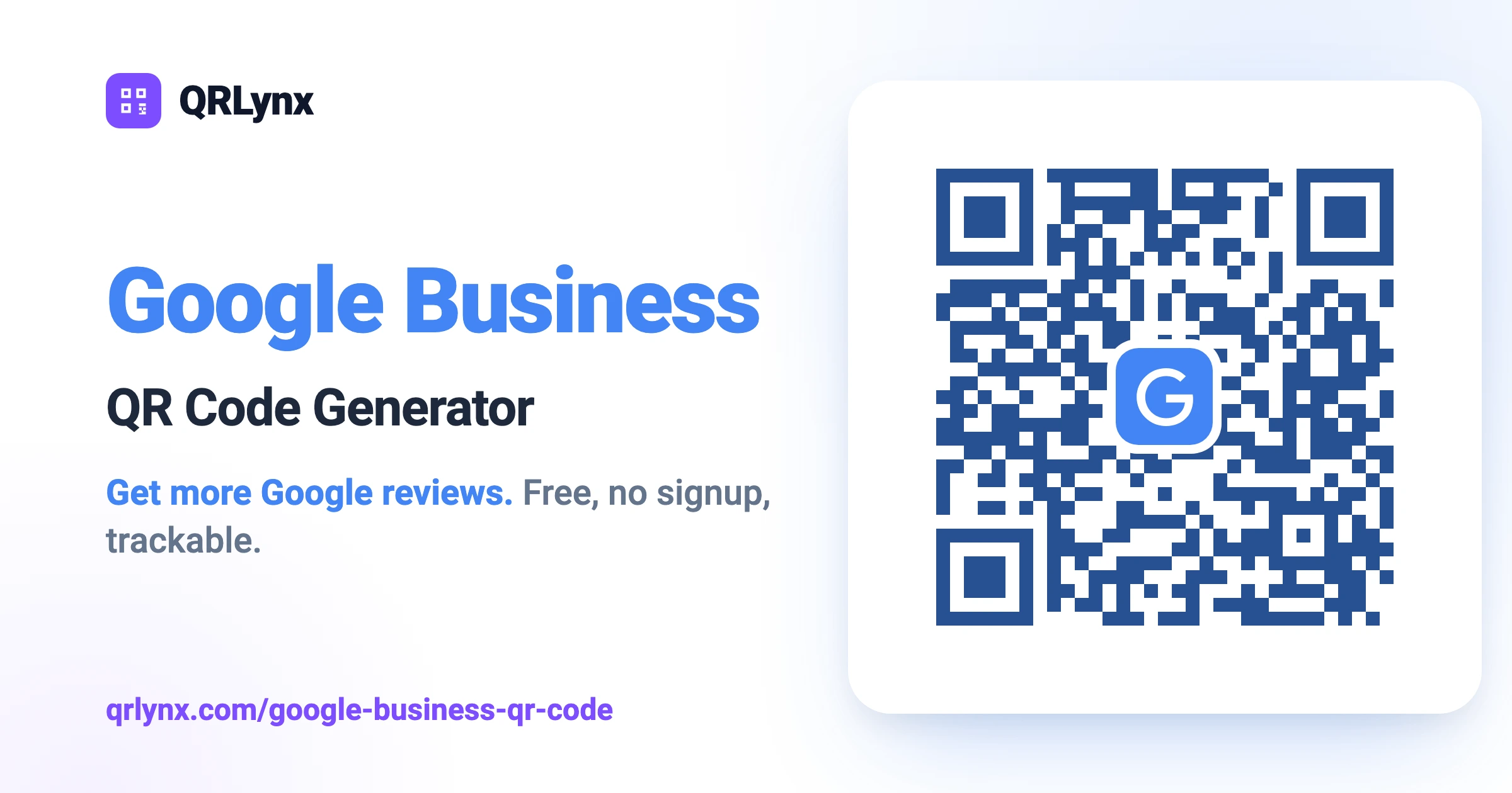 Free Google Business QR Code Generator | QRLynx