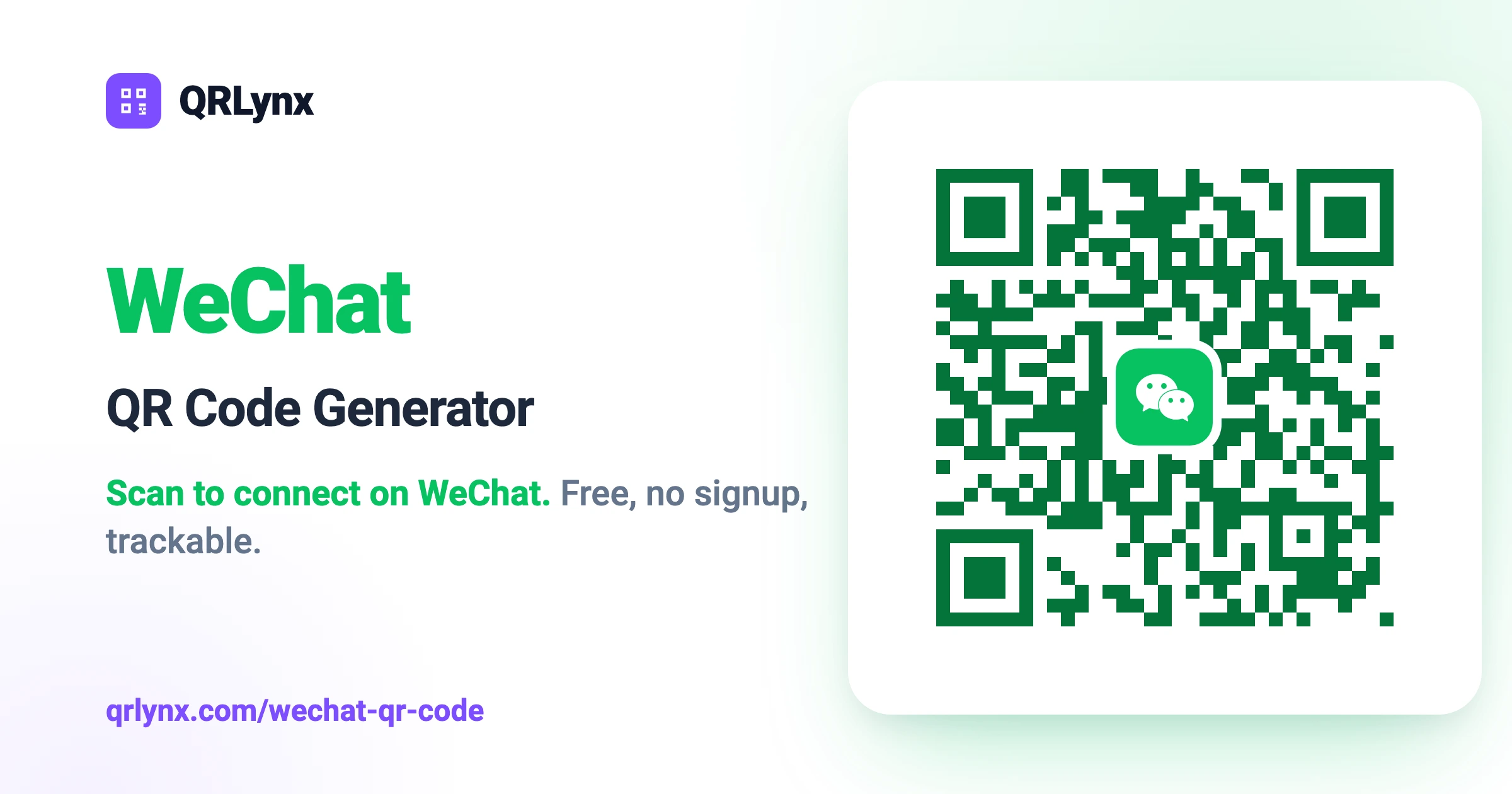 WeChat QR Code Generator: Share Your ID & Account | QRLynx